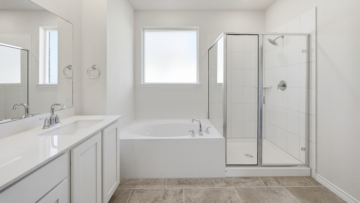 Hamilton Floorplan Elevation W Bathroom Gallery Image - Morning Ridge in Princeton, TX