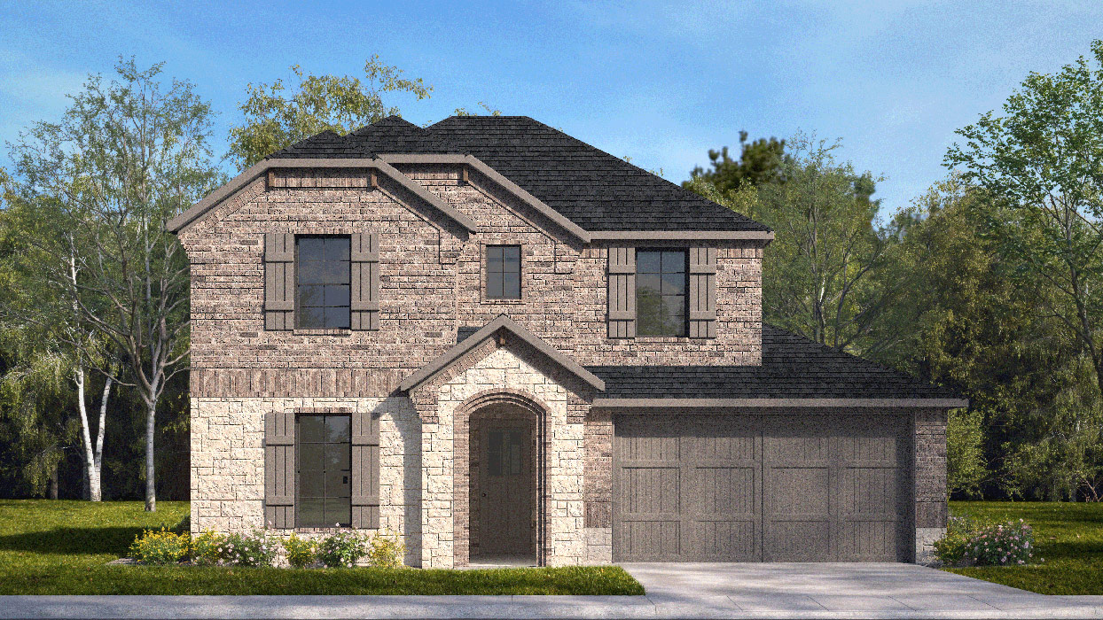 2329 Galena Elevation W Rendering -Morning Ridge in Princeton, TX