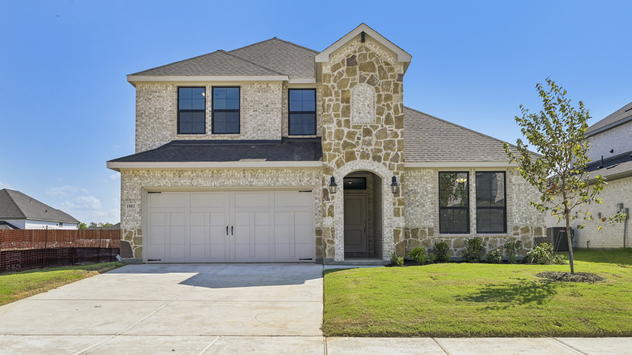 Rosebud floorplan elevation F Gallery Image-Monring RIdge in princeton, Tx
