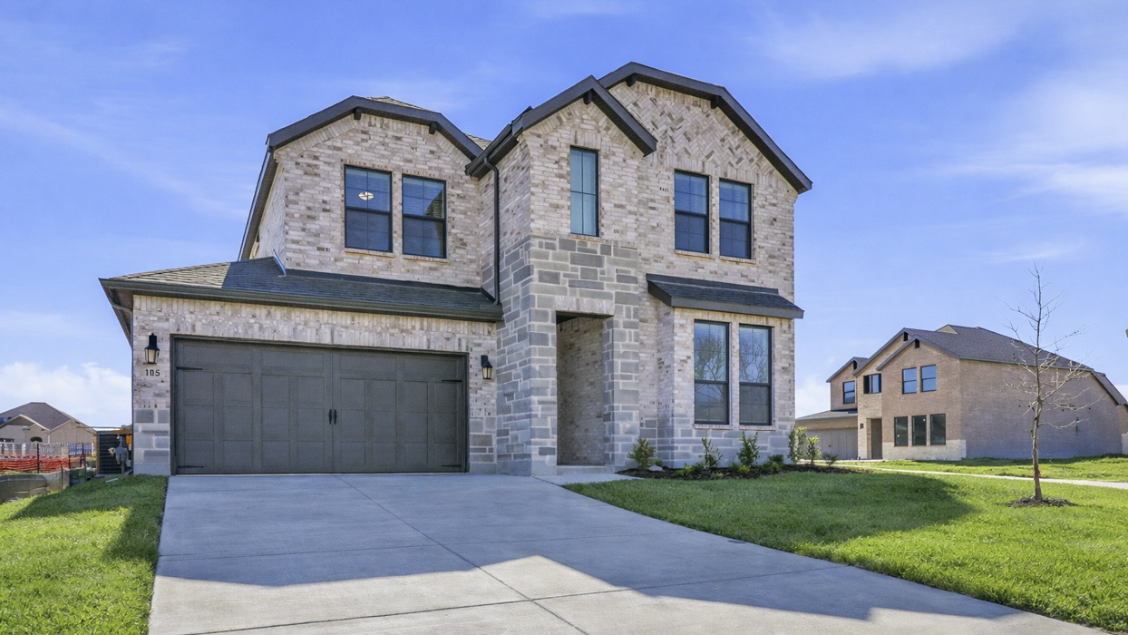 2733 Oakridge Floorplan Elevation W Exterior Gallery Image-Morning Ridge in Princeton, TX