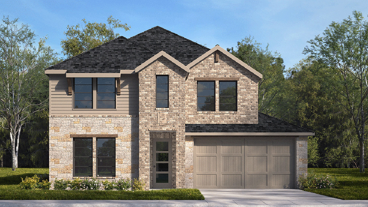 2733 Oakridge Floorplan Elevation Y Rendering-Morning Ridge in Princeton, TX