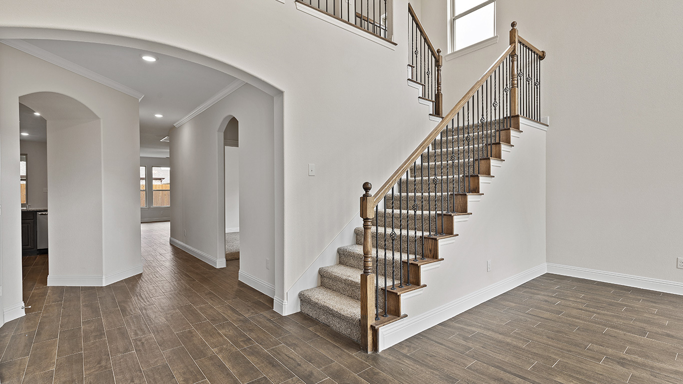 Hampton plan Stairs Gallery Image-Morning Rige in Princeton, Tx