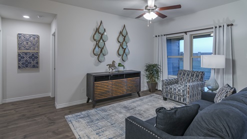 722 Gallop - H40B Brookshire floorplan living gallery image - Winchester Crossing in Princeton TX