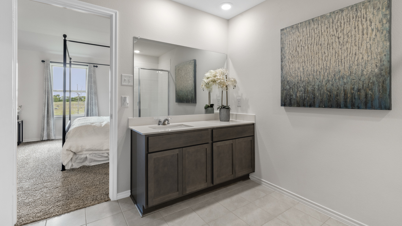 X40K Kingston floorplan bedroom ensuite gallery image - Chalk Hill in Celina TX
