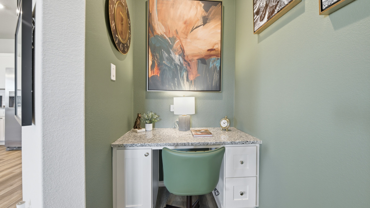 Hallway desk nook