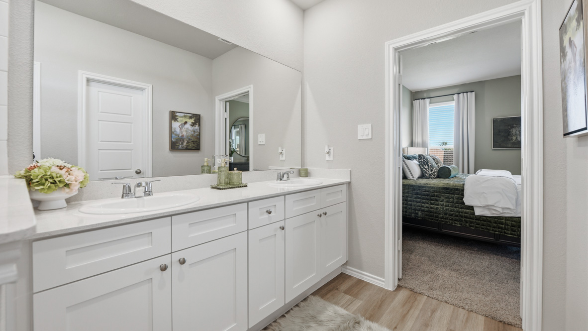 Large vanity in private ensuite bathroom 1