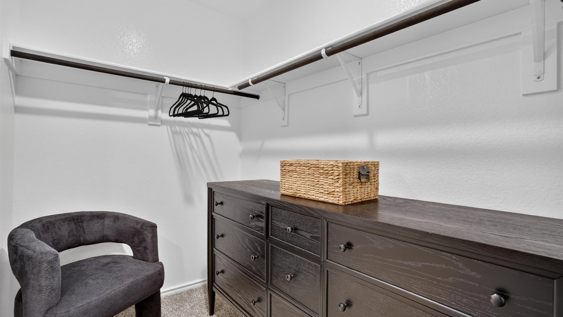 Primary walk-in closet