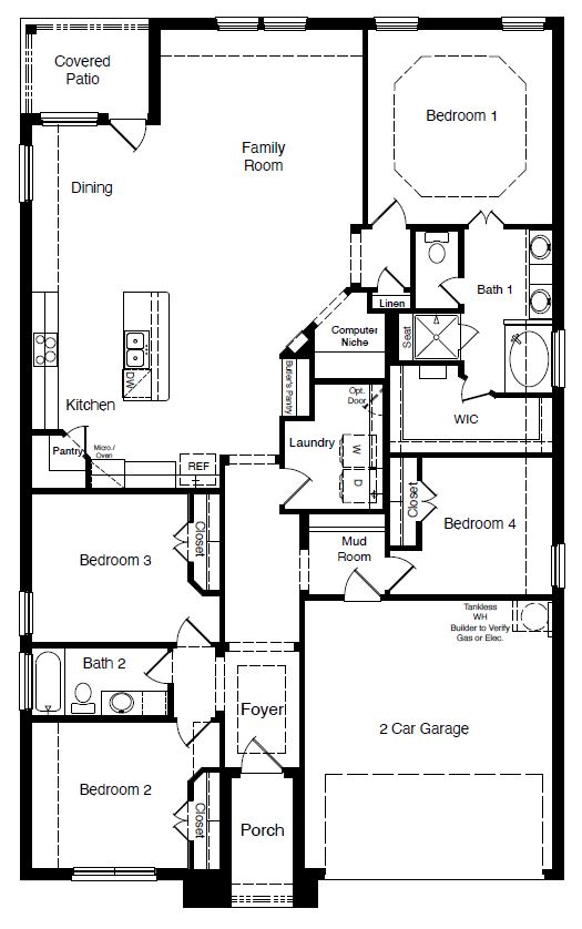 Floor Plan in Keller Crossing FORT WORTH, TX D.R. Horton