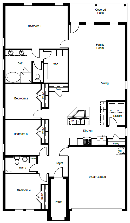 Floor Plan in Keller Crossing FORT WORTH, TX D.R. Horton