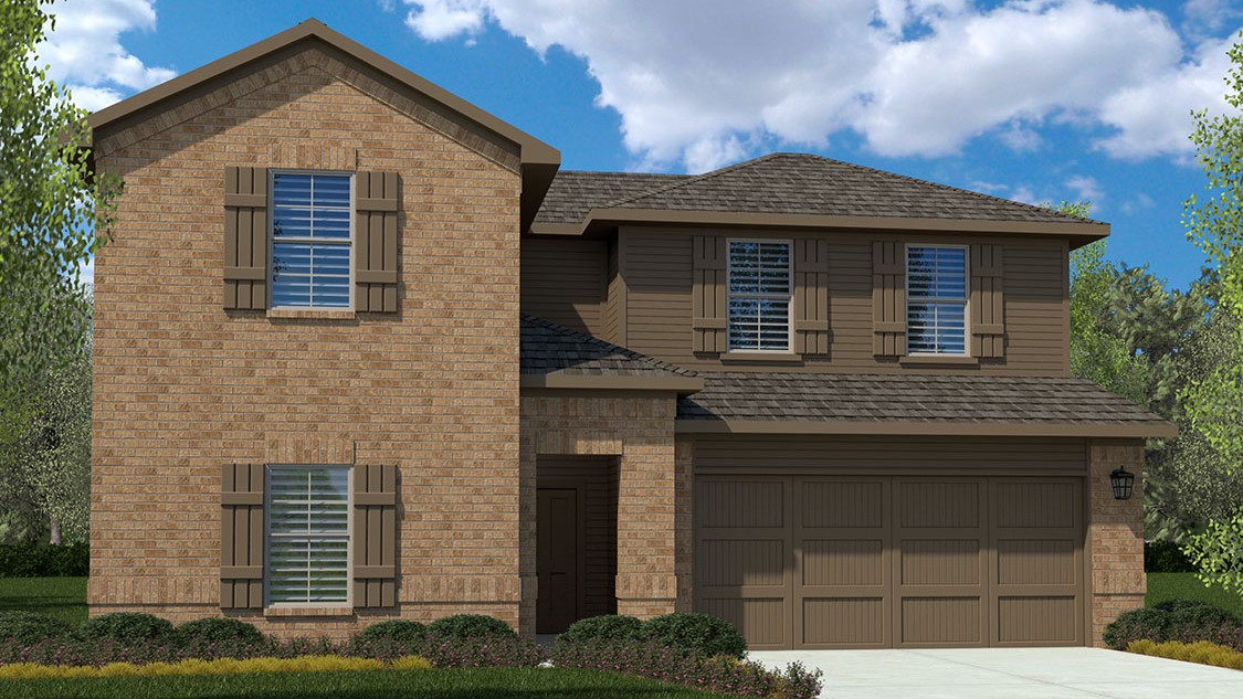 Floor Plan in Rosewood at Beltmill Fort Worth, TX D.R. Horton