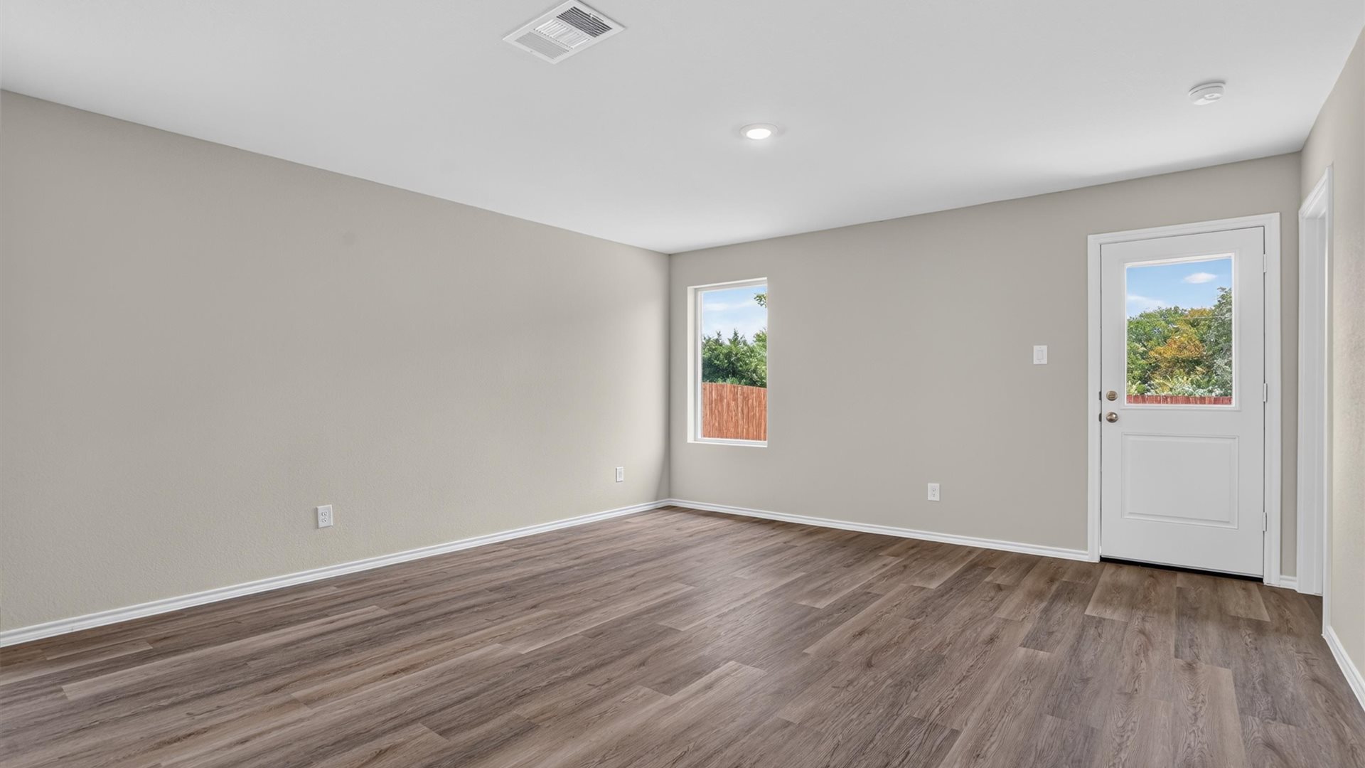 Living and family room