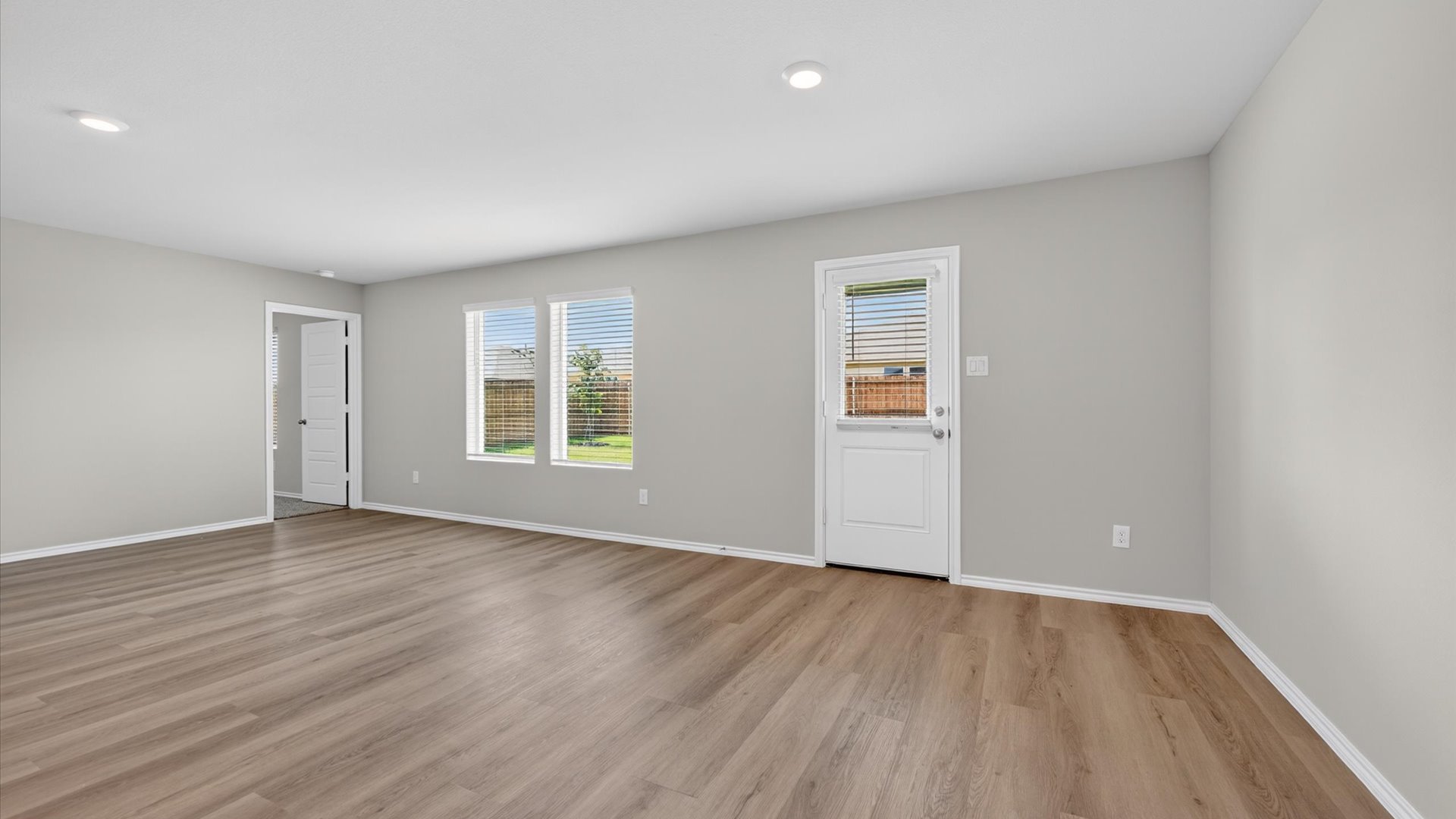 Open dining and living