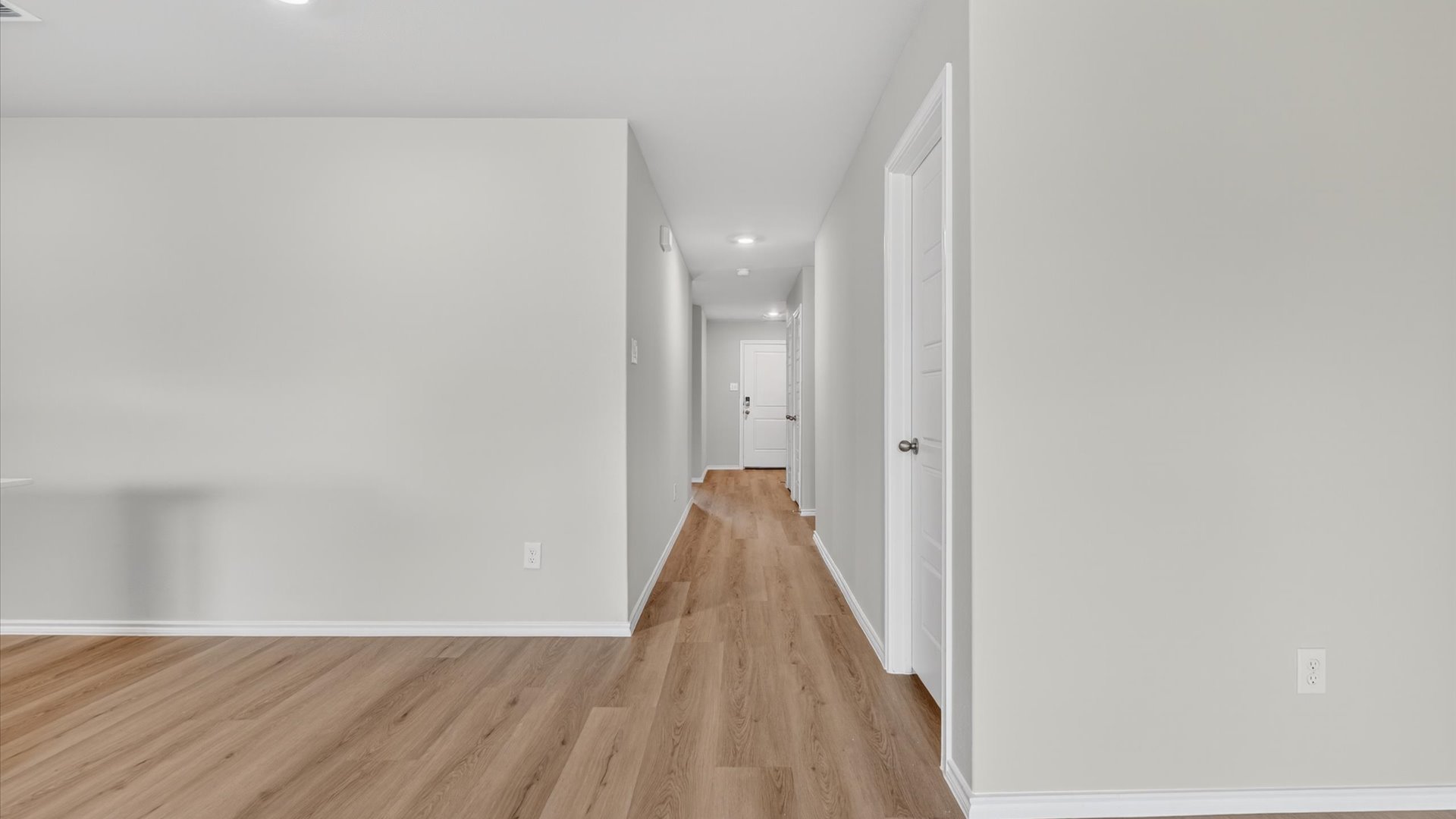 Hallway leading to living area