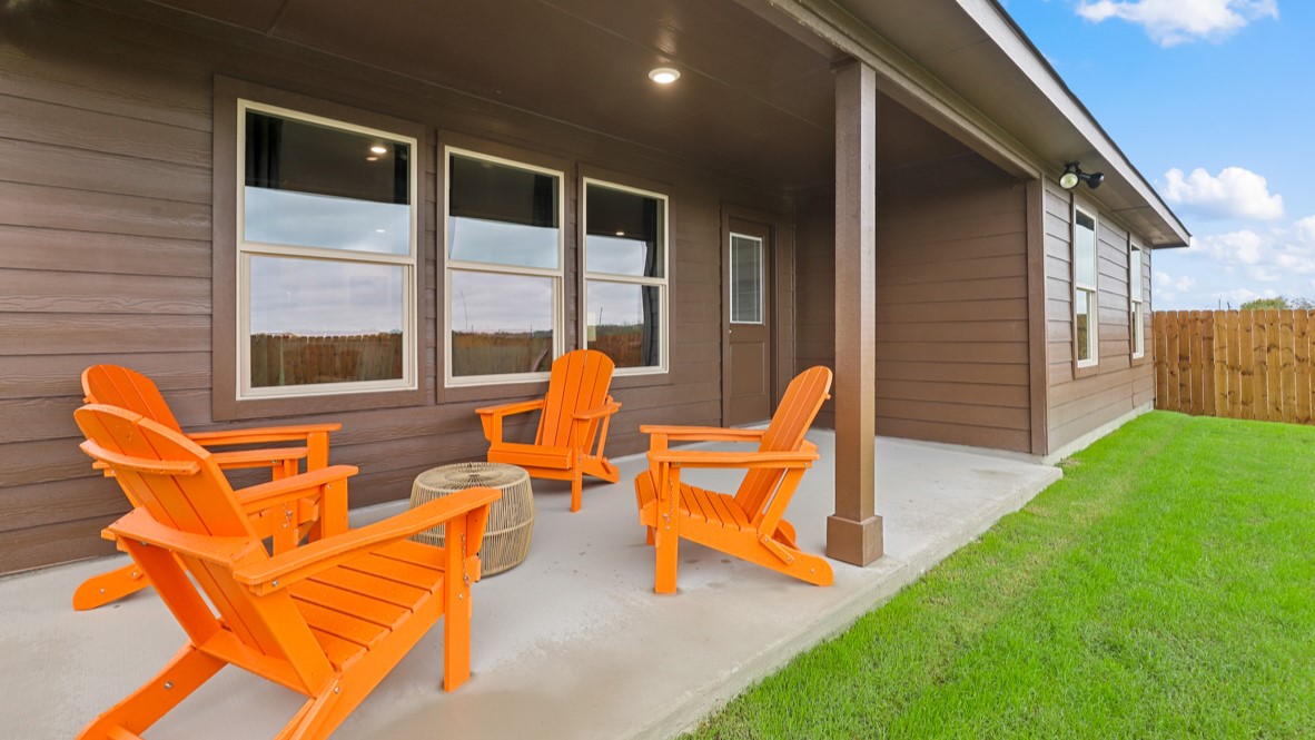 Covered back patio