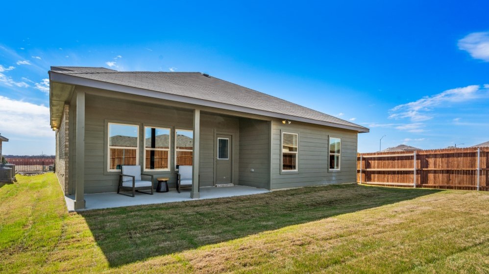 Covered back patio