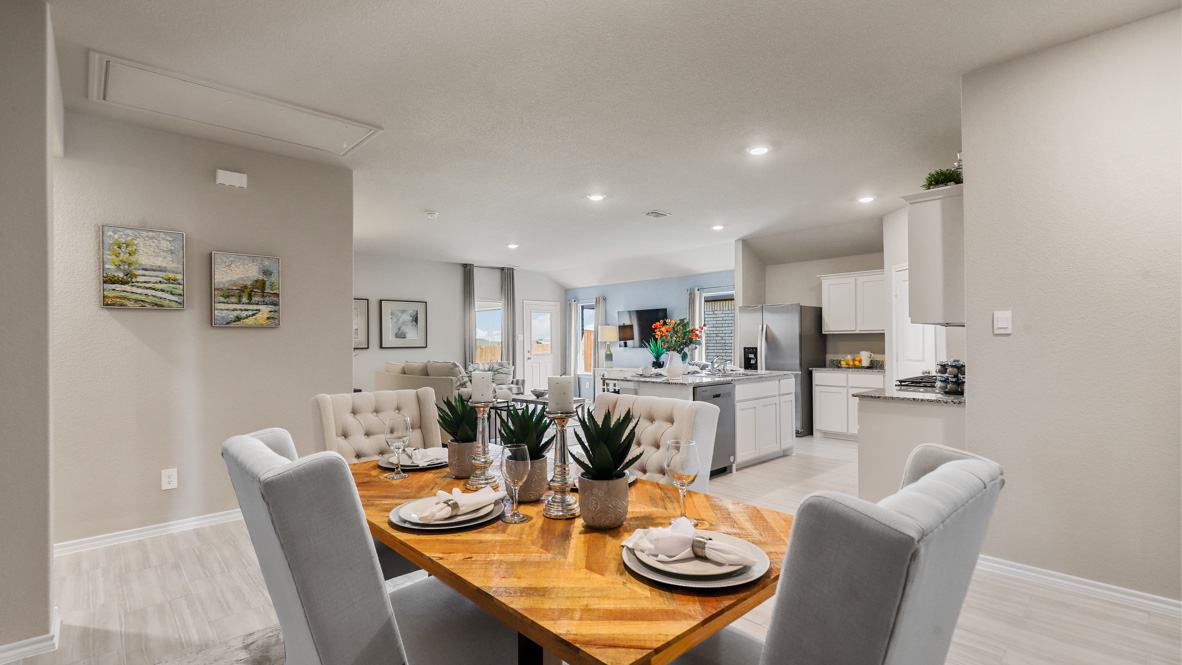 Open dining area
