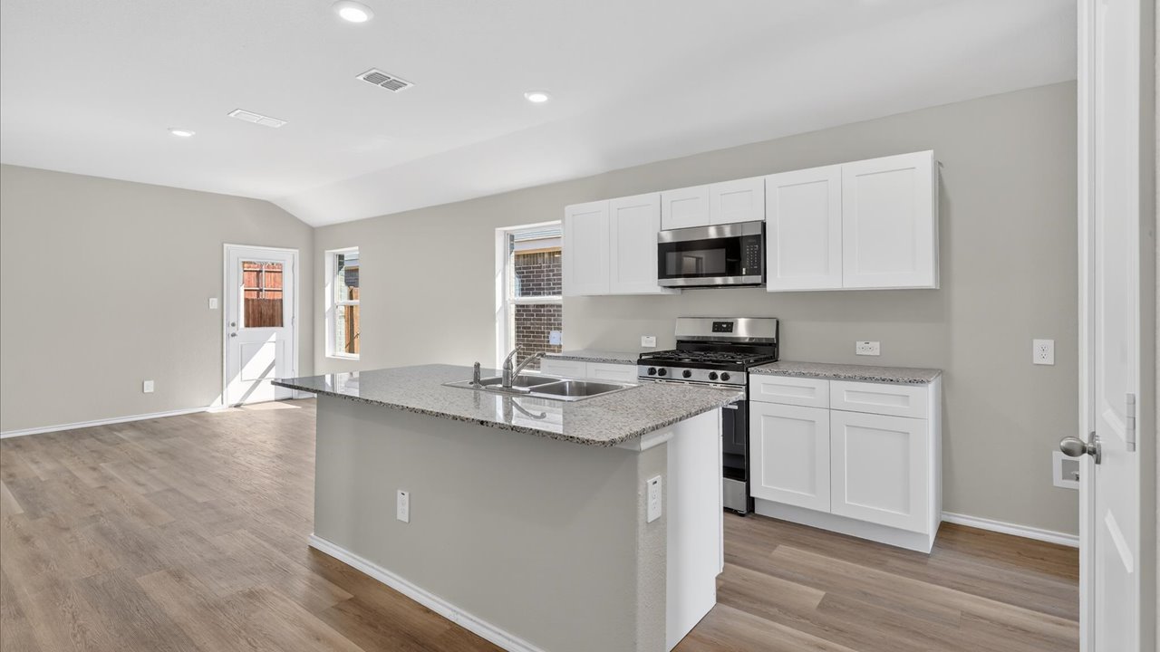 Spacious open kitchen