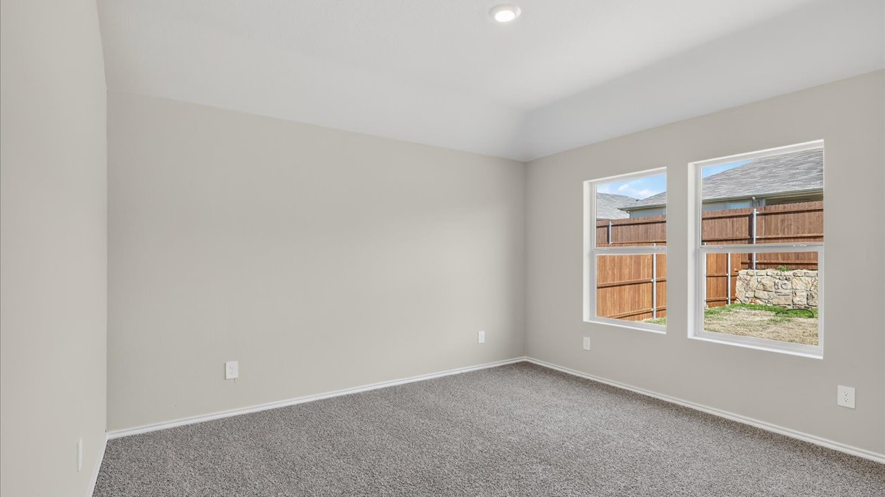 Bedroom 1 with double windows