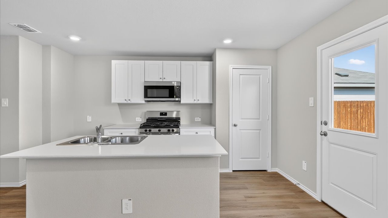 Spacious open kitchen