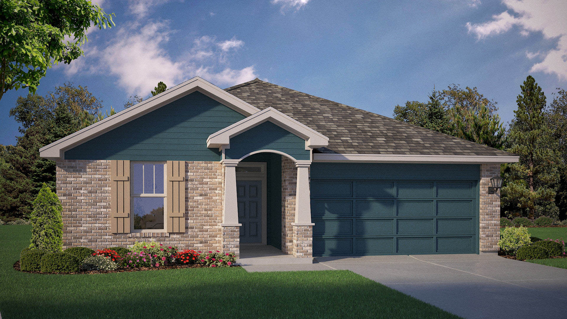 Acadia floorplan elevation A