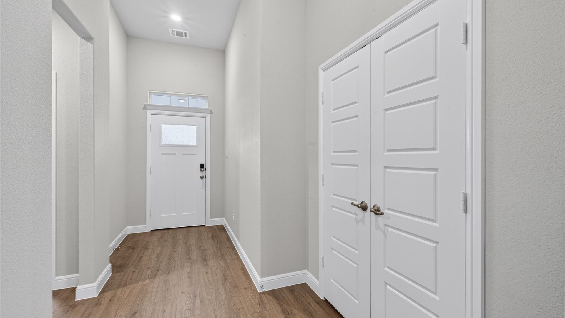 Front hallway leading to study