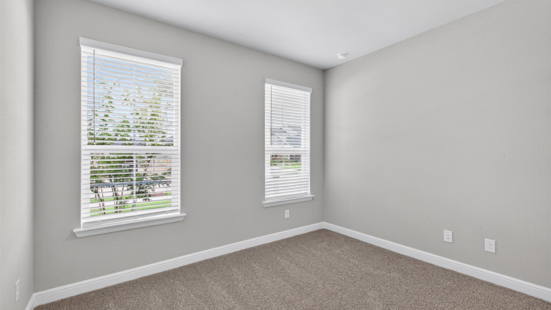 Bedroom 2 with double windows