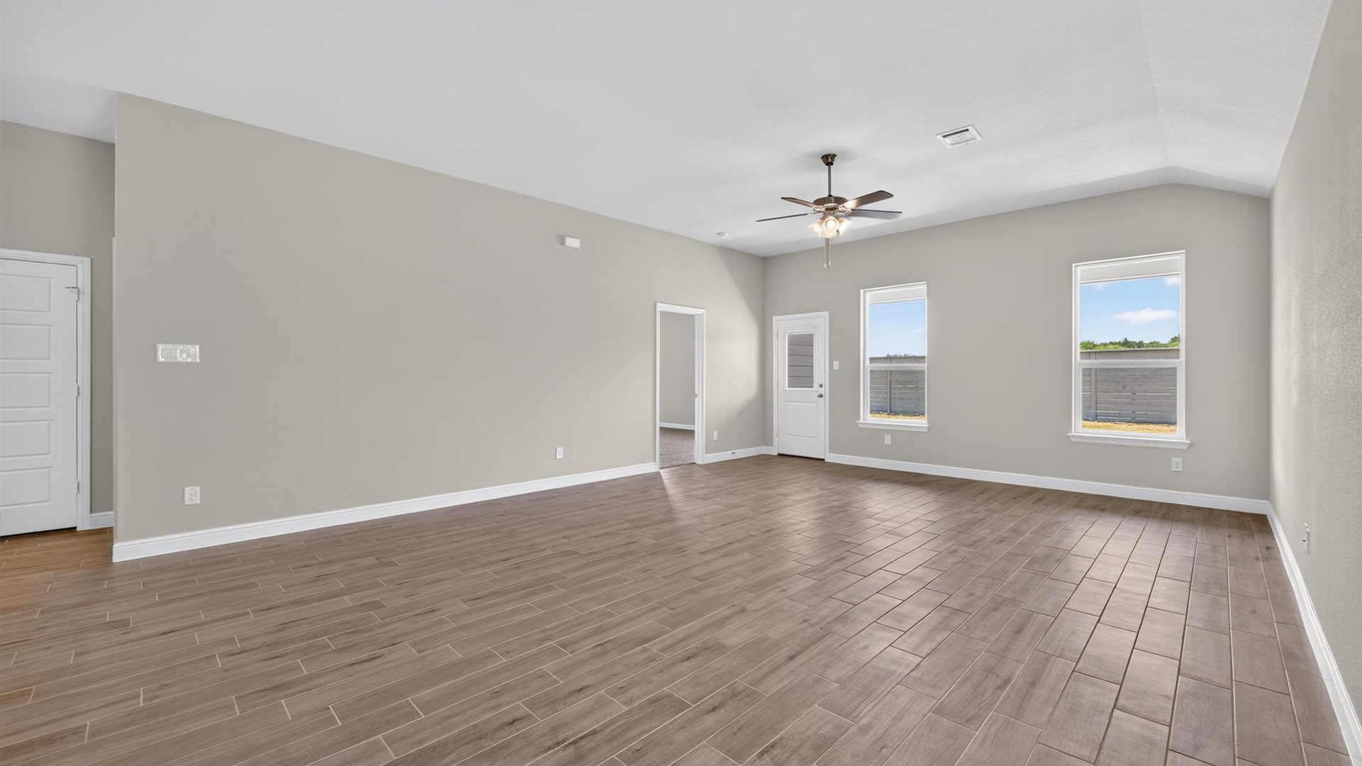 Dining and living area