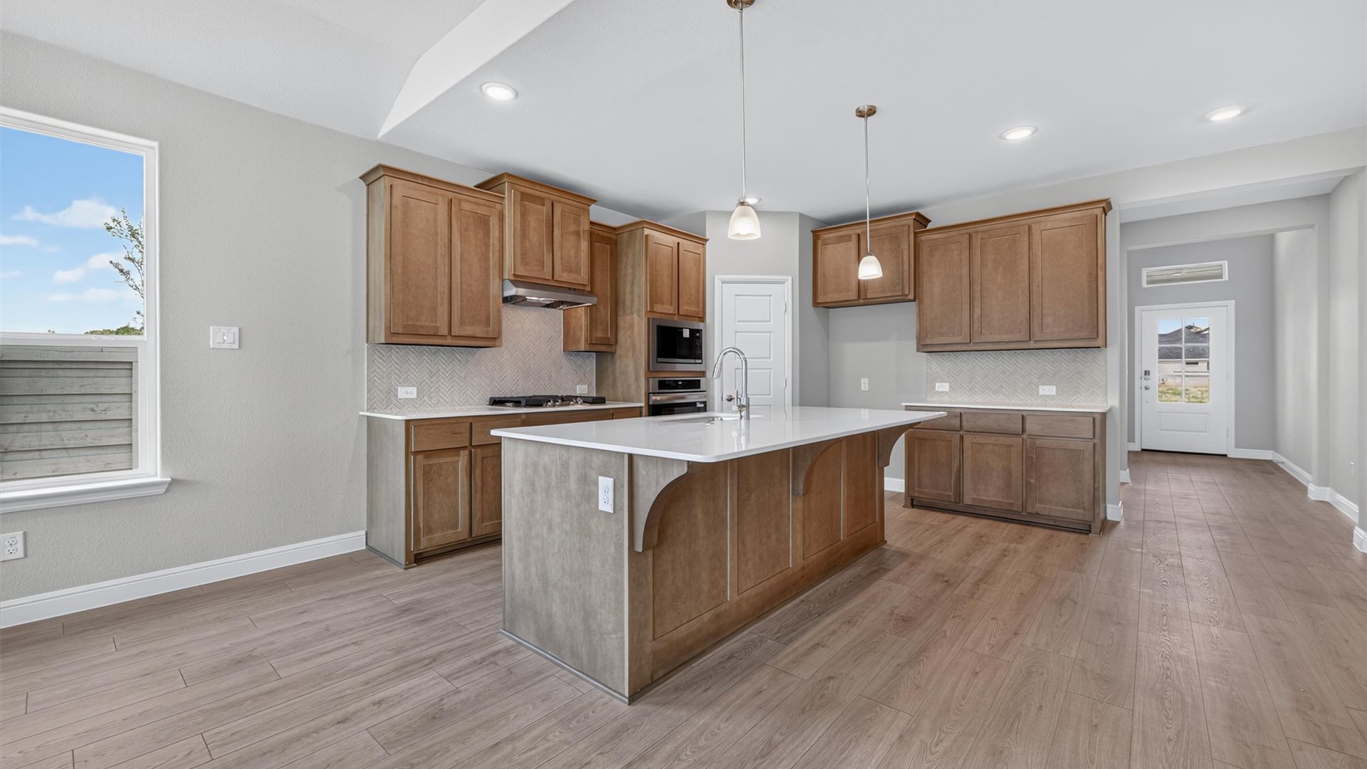 Spacious open kitchen