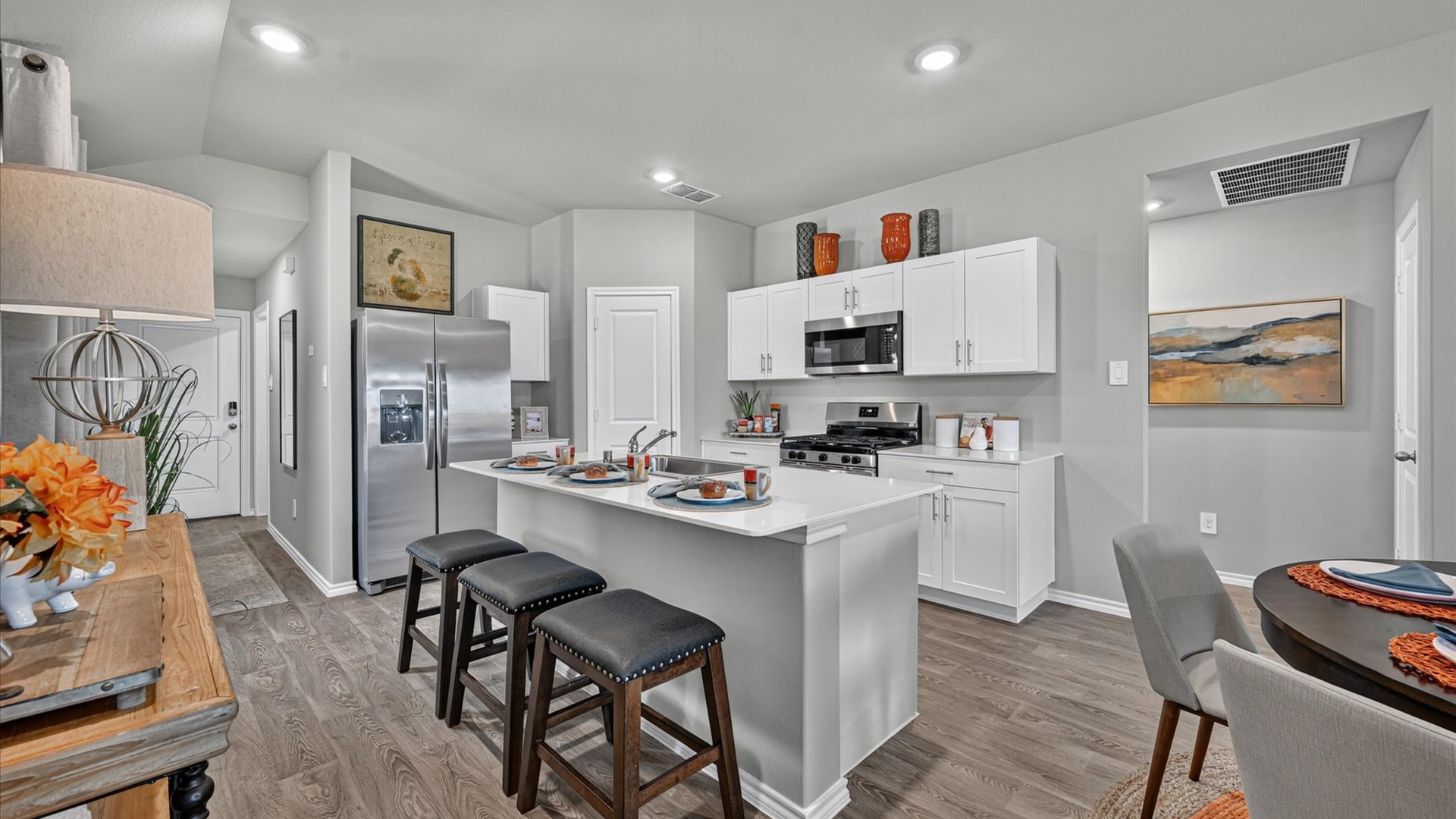 Open concept kitchen