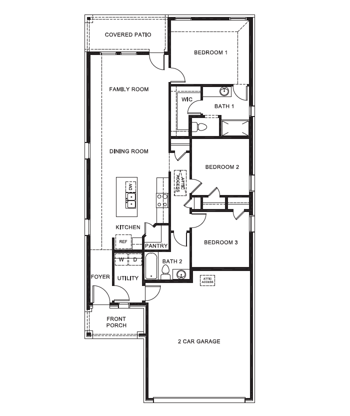 Amber floor plan and overhead layout