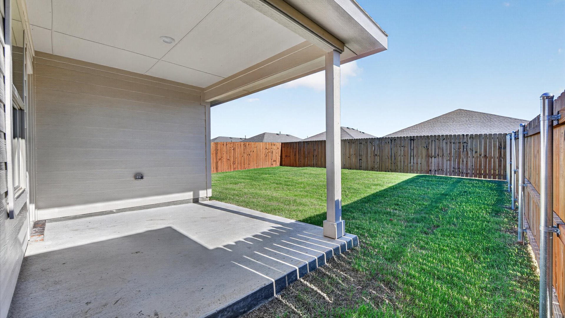 Covered back patio