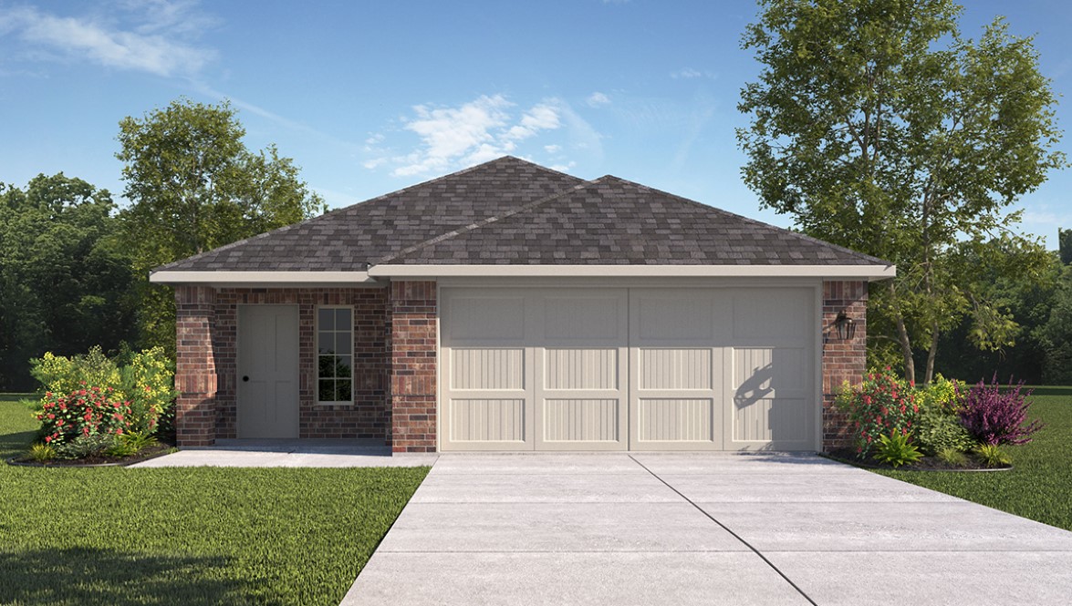 This home — photograph published by the builder