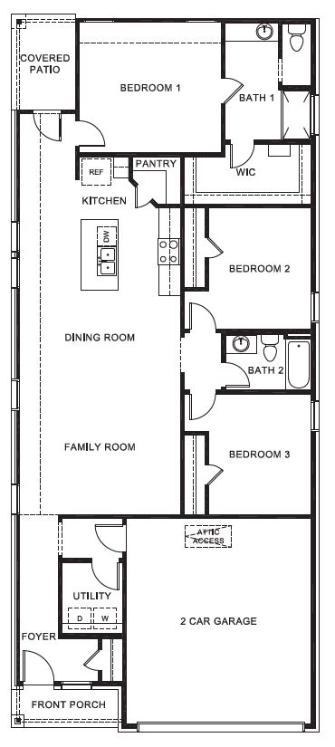 Diana floorplan and overhead layout