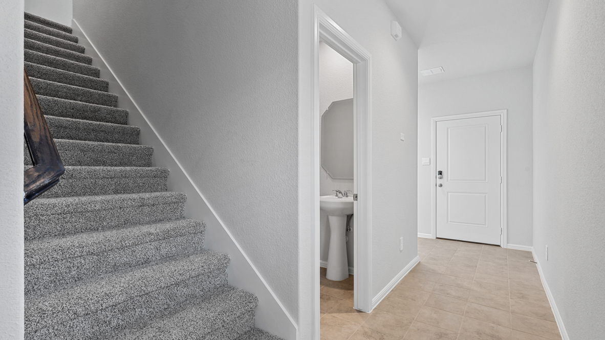 Staircases heading upstairs