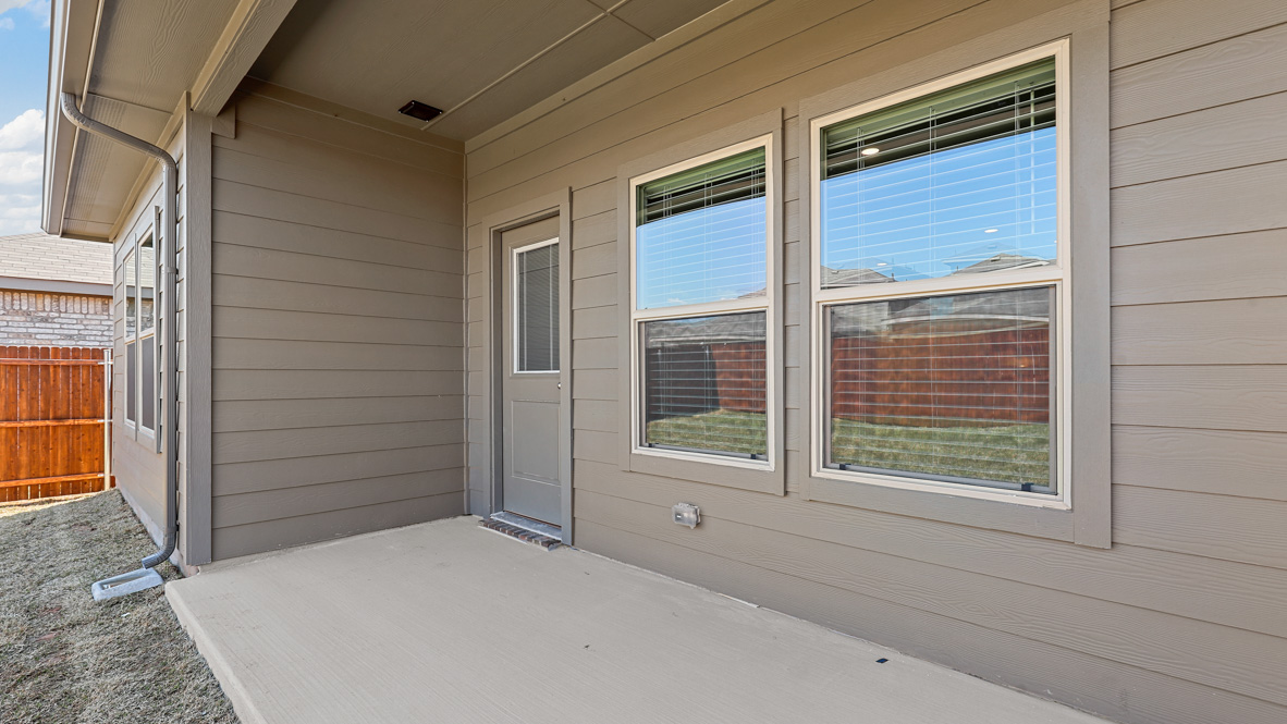 Covered back patio