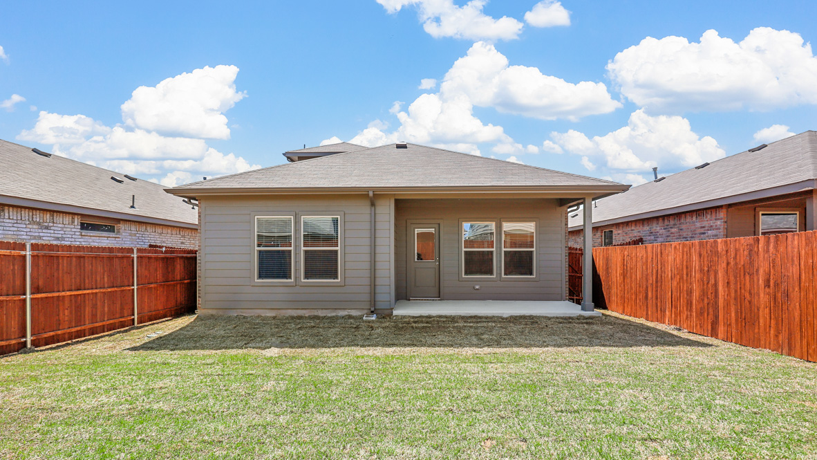 Backyard and covered back patio