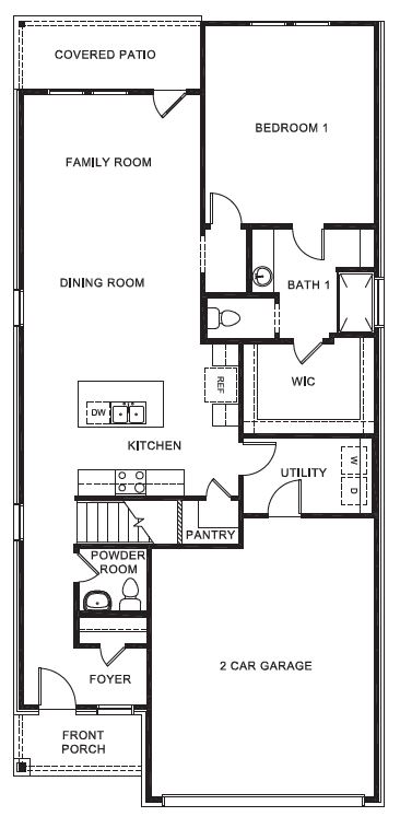 Hanna first floor plan and overhead layout