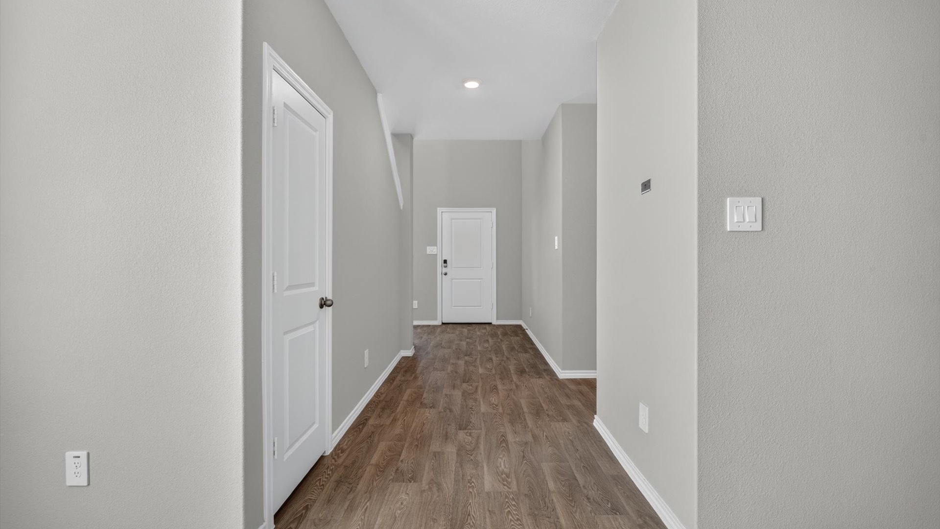 Downstairs foyer and hallway
