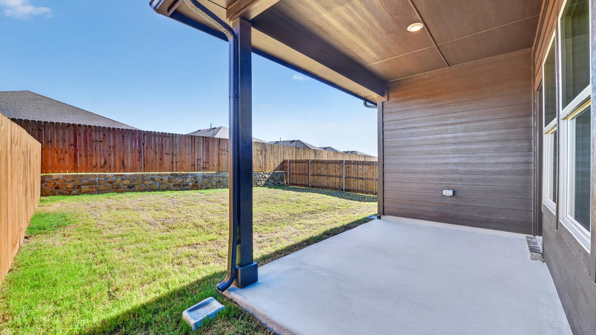 Covered back patio