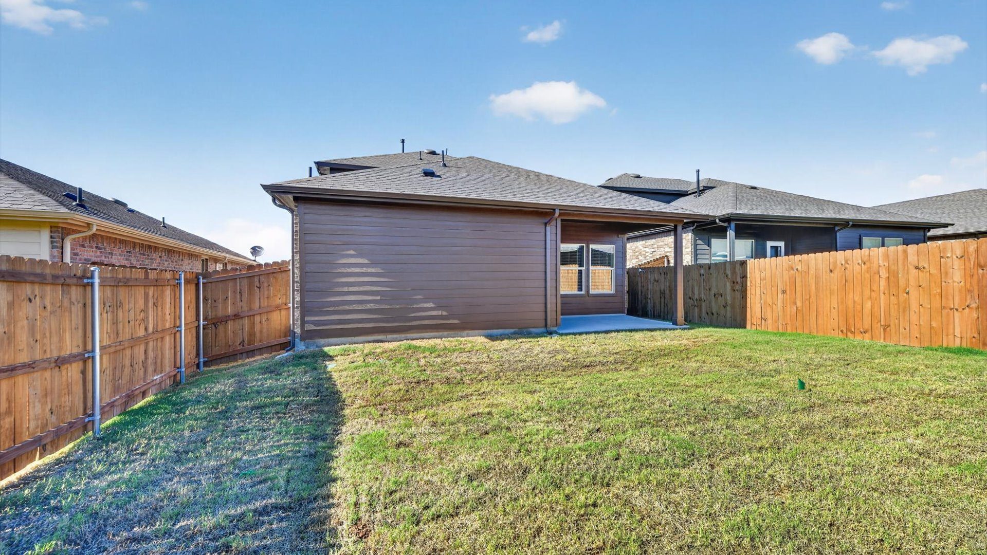 Private yard and patio