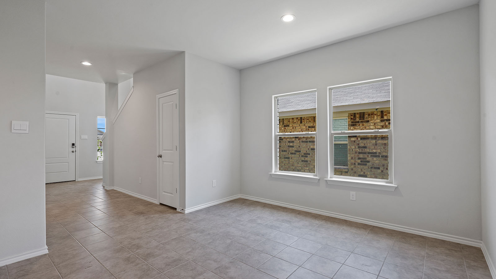 Open dining room and living room