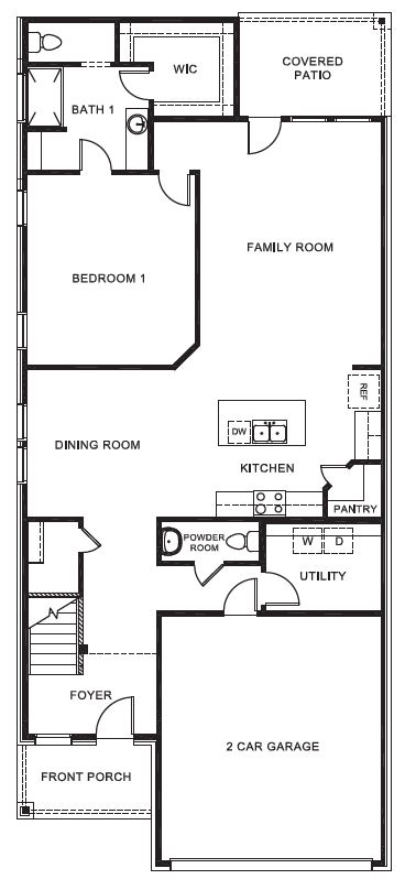 Renae first floor plan and overhead layout