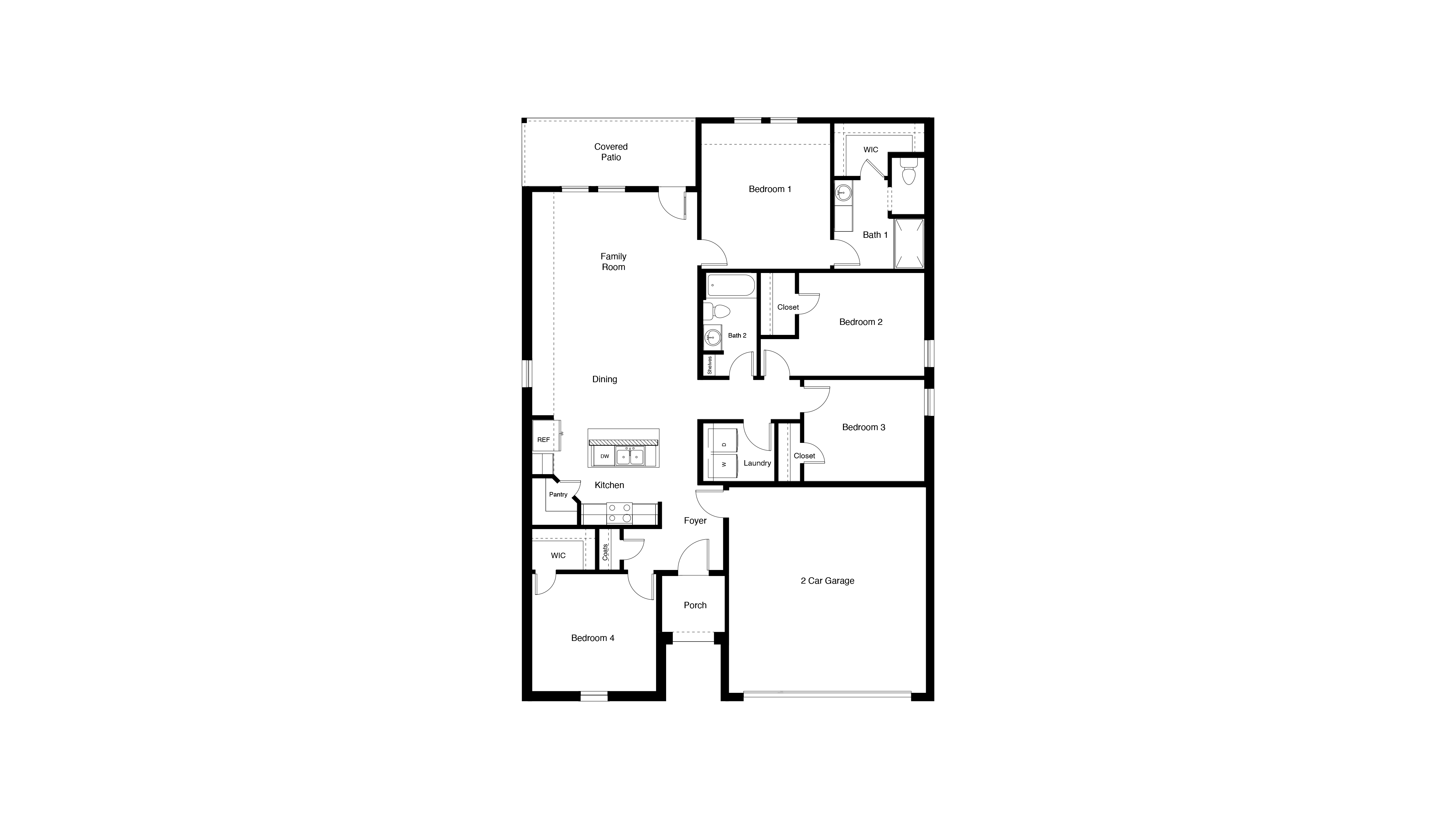 Elgin floor plan & overhead layout