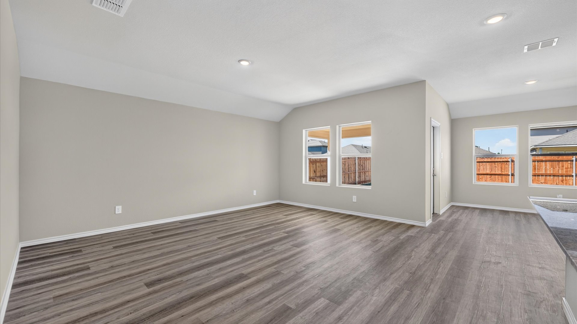 Living and family room