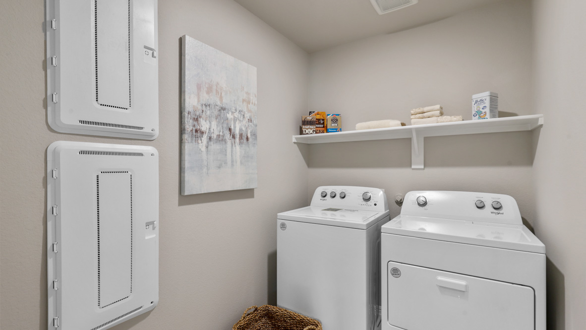 Laundry and utility closet