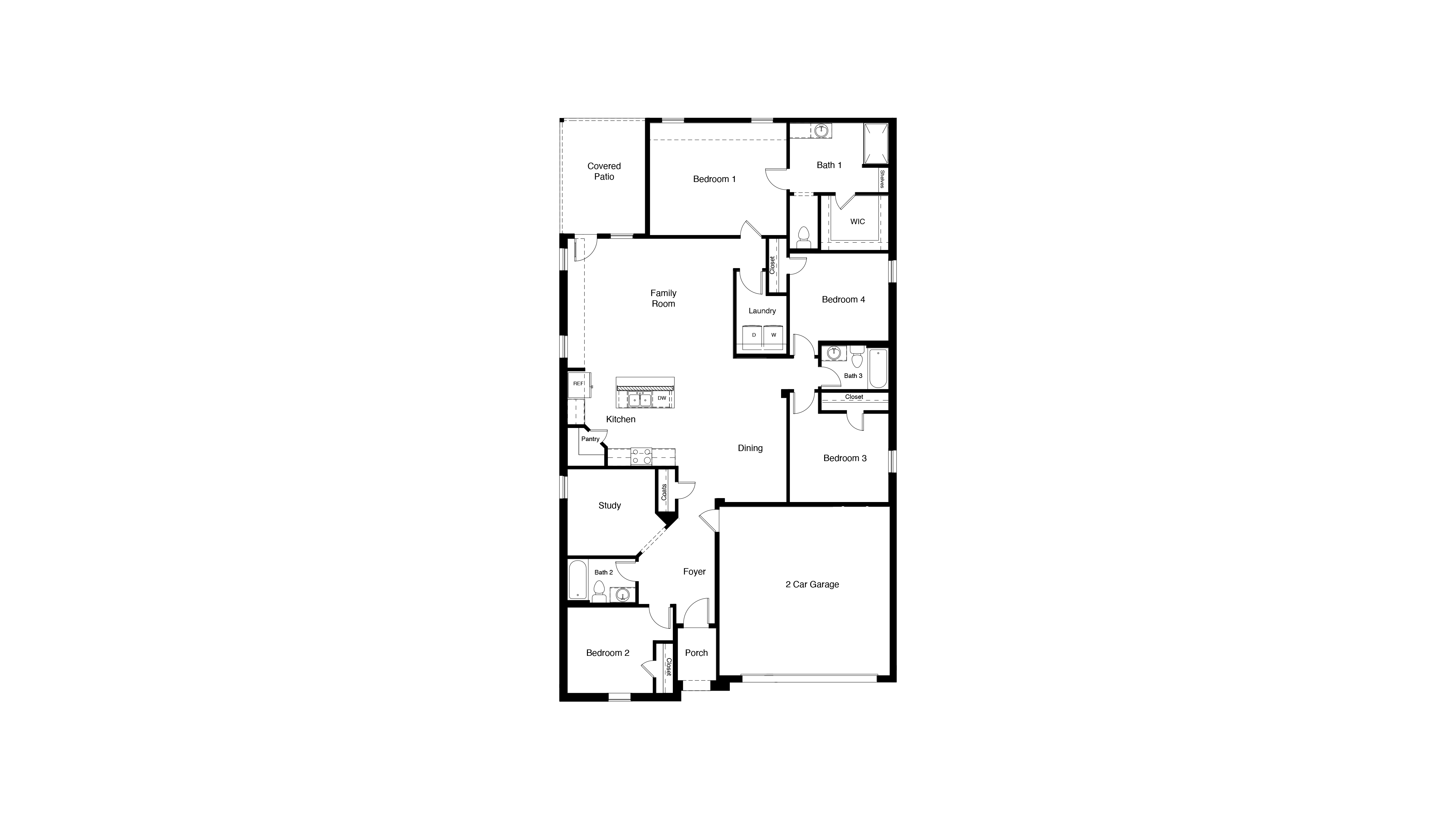 Lakeway floor plan and overhead layout