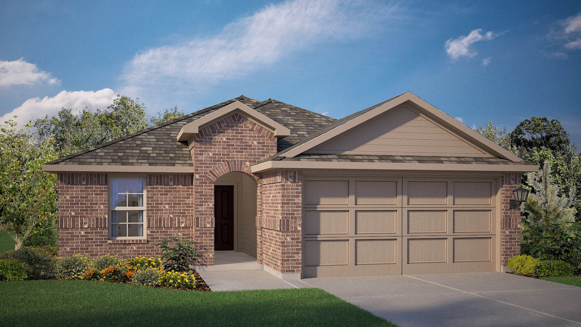 Baxter elevation A rendering