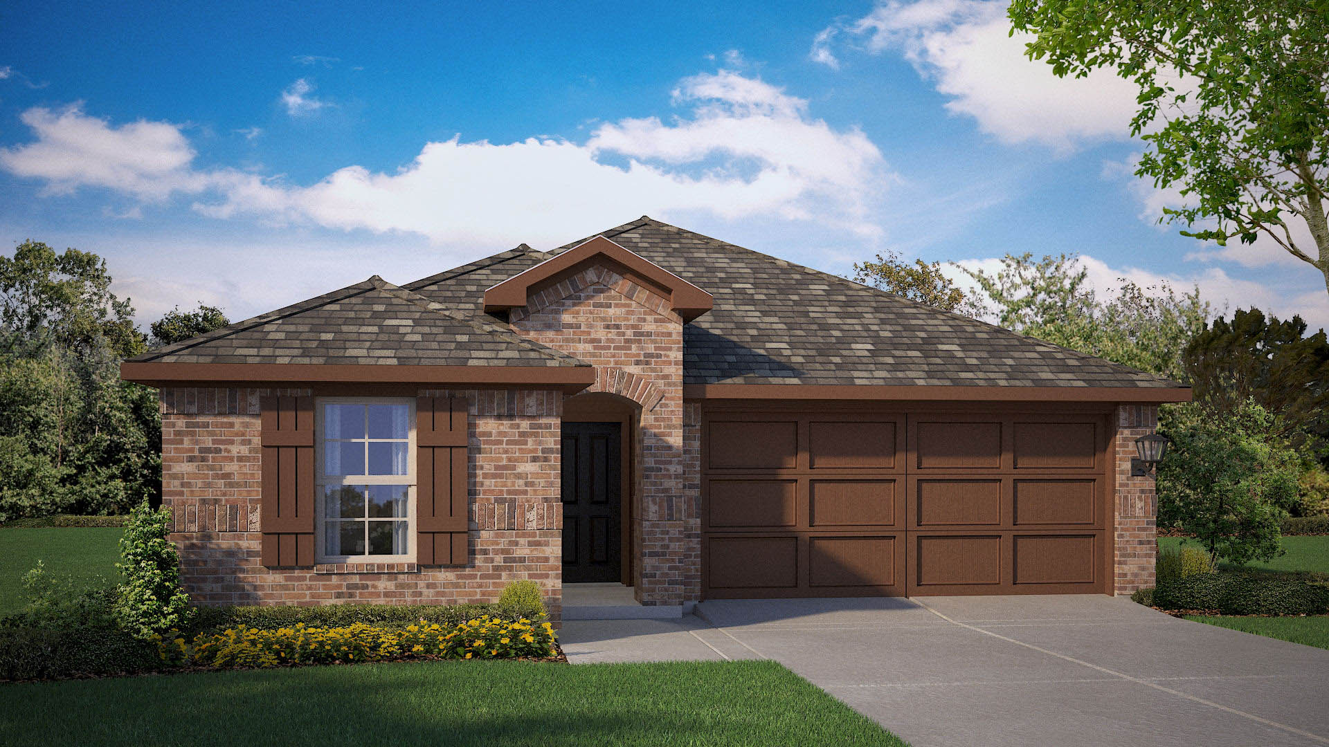 Caden elevation B rendering