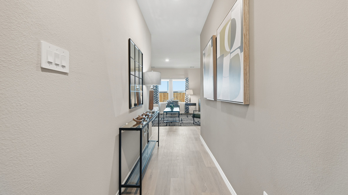 Hallway to living area