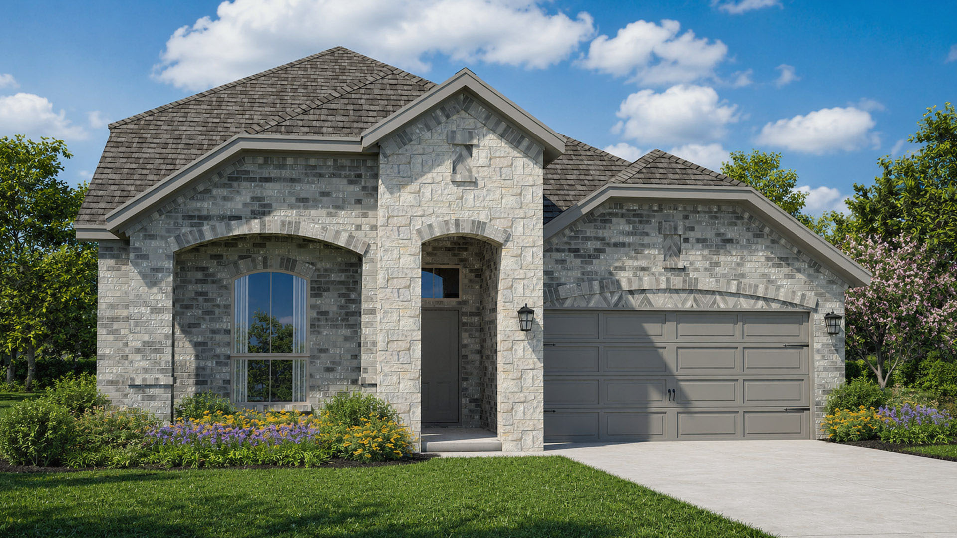 This home — photograph published by the builder